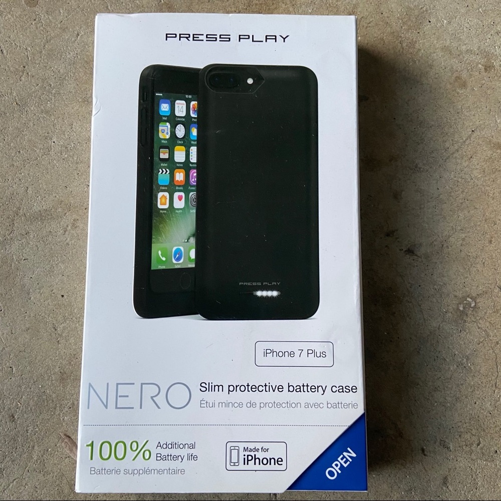 PRESS PLAY - Nero slim protective battery case